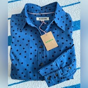 Boden Sienna Cord Button Up Shirt